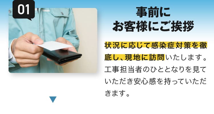 1.事前に神奈川のお客様にご挨拶